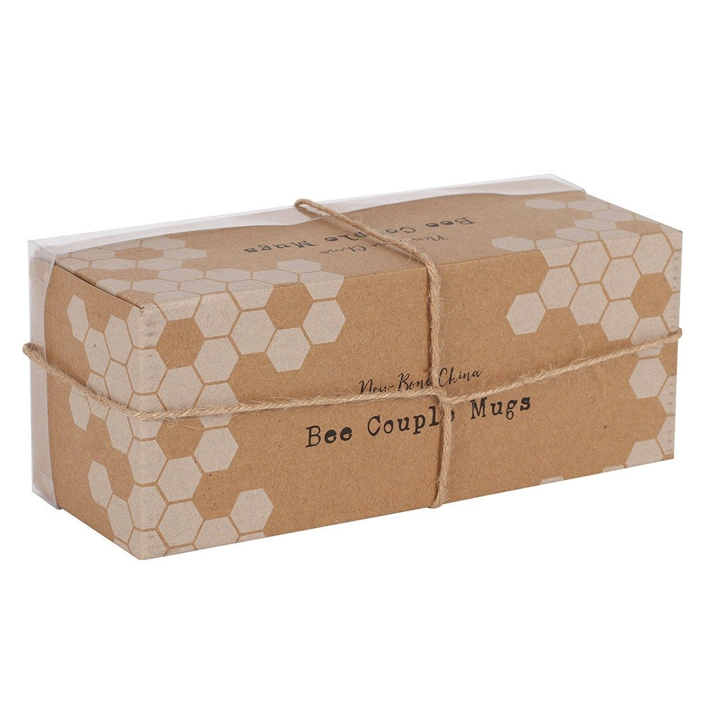 Coffret Mug Couple « Queen Bee & Bee Keeper » – L’Amour en Duo