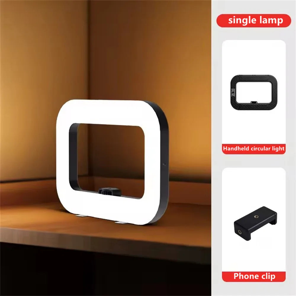 Portable LED Ring – Rechargeable Fill Light for Selfies, Streaming, Photography, and Desk Use