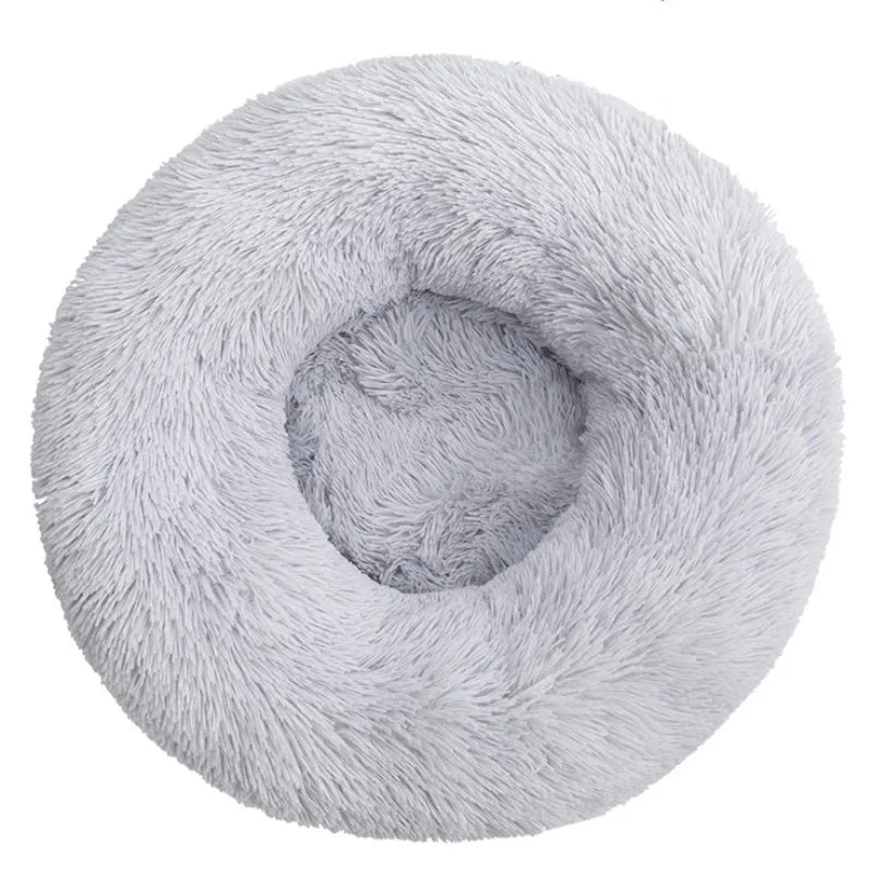 Round Pet Bed – Cozy and Warm Plush Sofa for Dogs and Cats, All Sizes