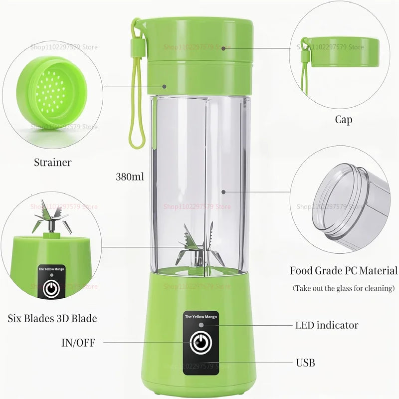 Electric Citrus Juicer & Mini Portable Blender – Multifunction Fruit Extractor for Juices and Smoothies