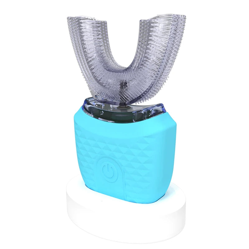Automatic U-Shaped Electric Toothbrush, Rechargeable Wireless Silicone Bristles, Portable Cleaning, High-Quality Automatic Toothbrush