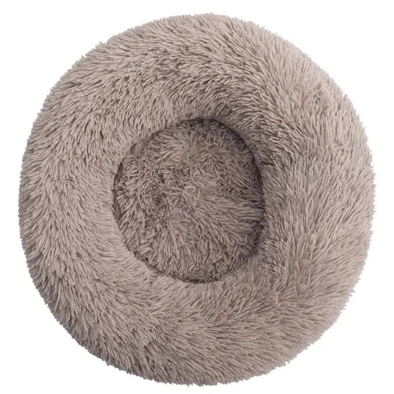 Round Pet Bed – Cozy and Warm Plush Sofa for Dogs and Cats, All Sizes