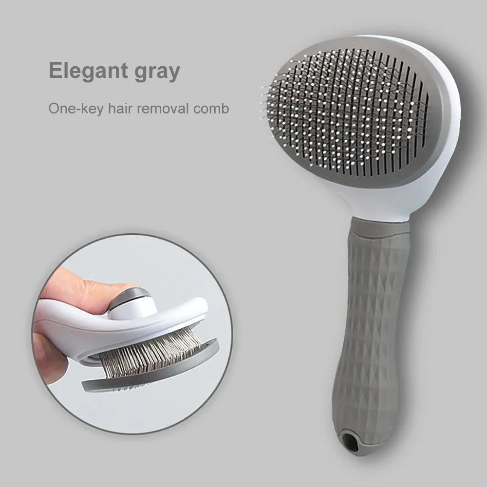Brosse épilatoire pour chiens et chats – peigne de toilettage pour poils longs, nettoyage efficace des poils, brosse de bain pour animaux