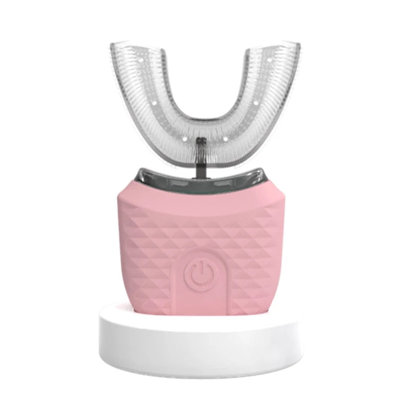 Automatic U-Shaped Electric Toothbrush, Rechargeable Wireless Silicone Bristles, Portable Cleaning, High-Quality Automatic Toothbrush