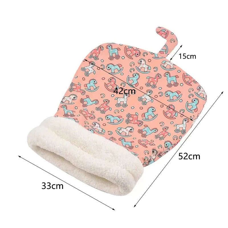 Warm Closed Cat Bed – Cozy Wool Sleeping Bag, Ideal for Autumn and Winter