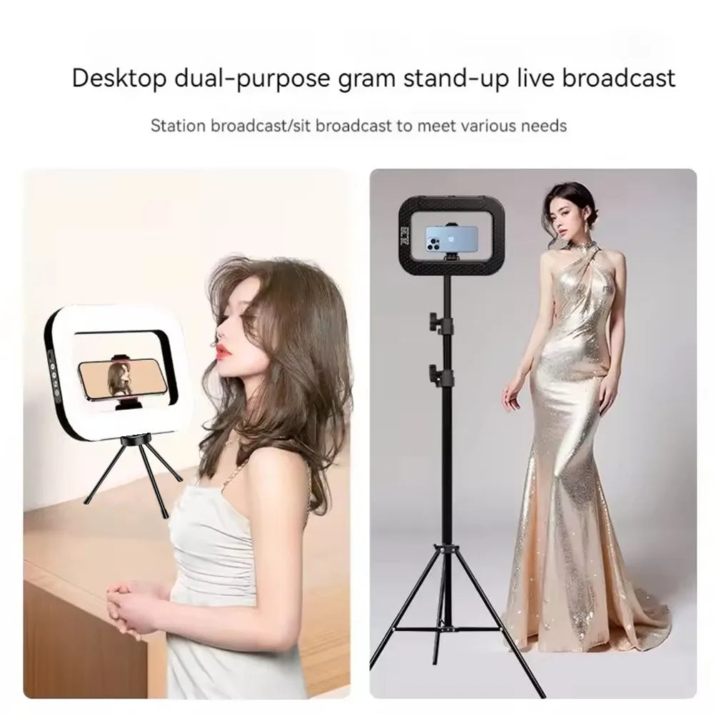 Portable LED Ring – Rechargeable Fill Light for Selfies, Streaming, Photography, and Desk Use