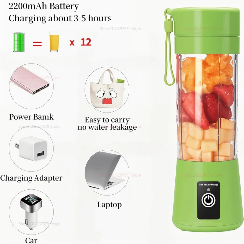 Electric Citrus Juicer & Mini Portable Blender – Multifunction Fruit Extractor for Juices and Smoothies