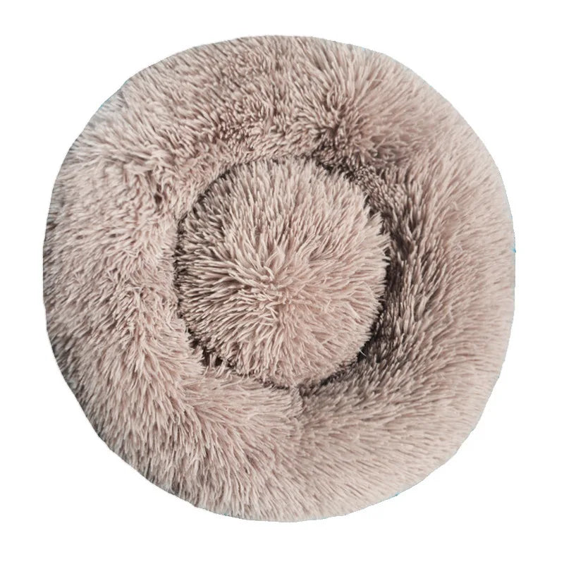 Round Pet Bed – Cozy and Warm Plush Sofa for Dogs and Cats, All Sizes