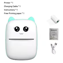 Portable Mini Thermal Printer – Bluetooth, Inkless, Photo & Label Printing (iOS/Android, 58mm)