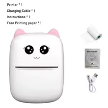 Portable Mini Thermal Printer – Bluetooth, Inkless, Photo & Label Printing (iOS/Android, 58mm)