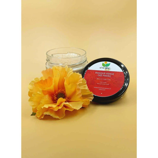 Mayan Facial Mask – Red & White Clay, Ylang-Ylang | Deep Pore Cleansing & Radiant Skin