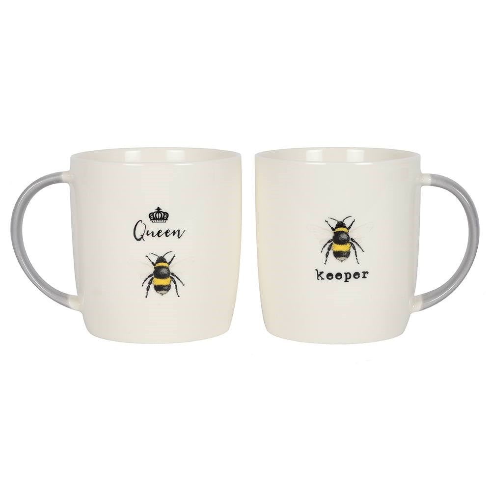 Coffret Mug Couple « Queen Bee & Bee Keeper » – L’Amour en Duo