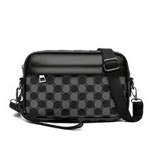 PU Leather Waist Bag for Men – Business Shoulder Strap, Travel Organizer & Phone Pouch