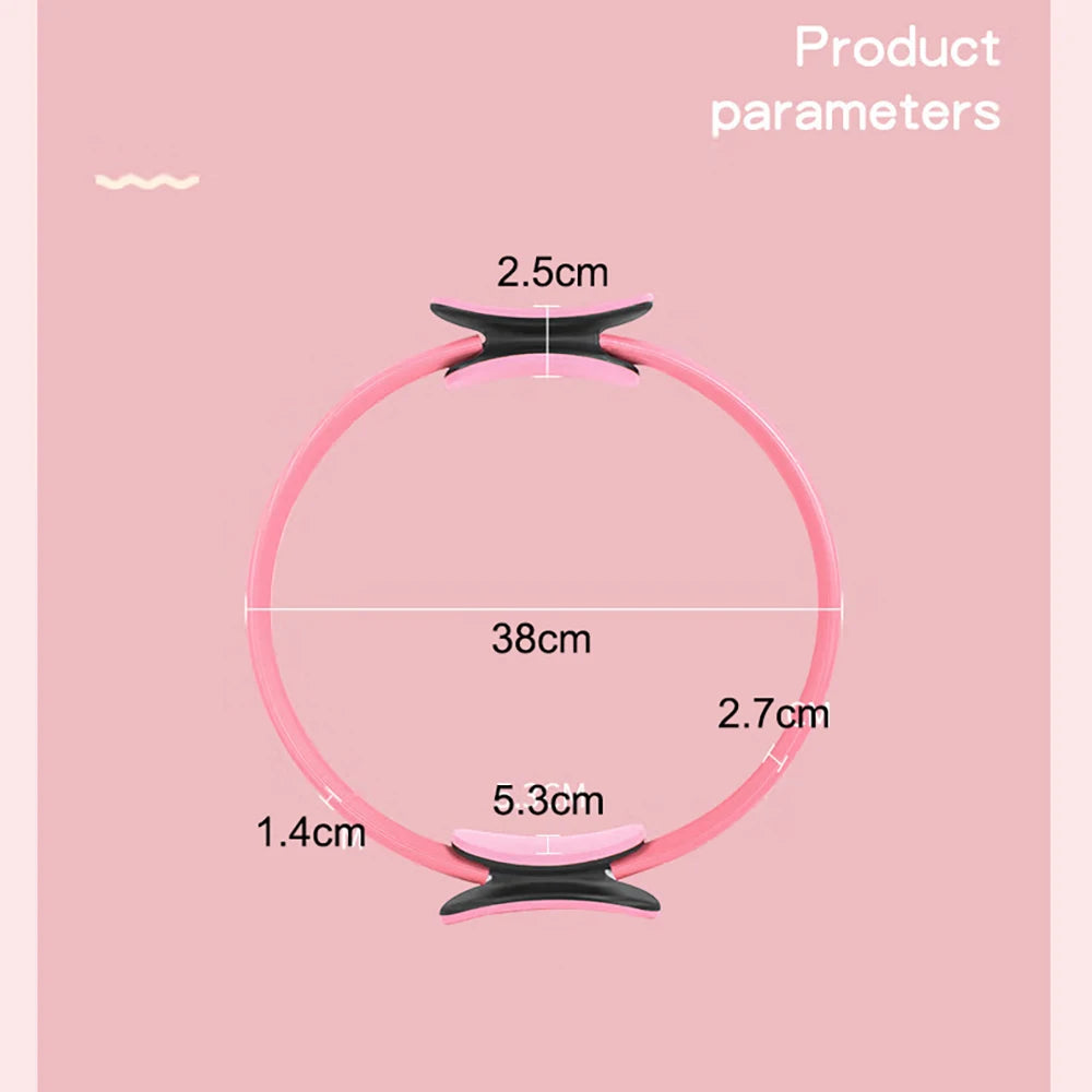 Yoga Pilates Magic Circle Ring for Women – Resistance Ring for Home Workouts, Back Strengthening, Slimming Legs, Postpartum Shaping and Pelvic Floor Muscle Training