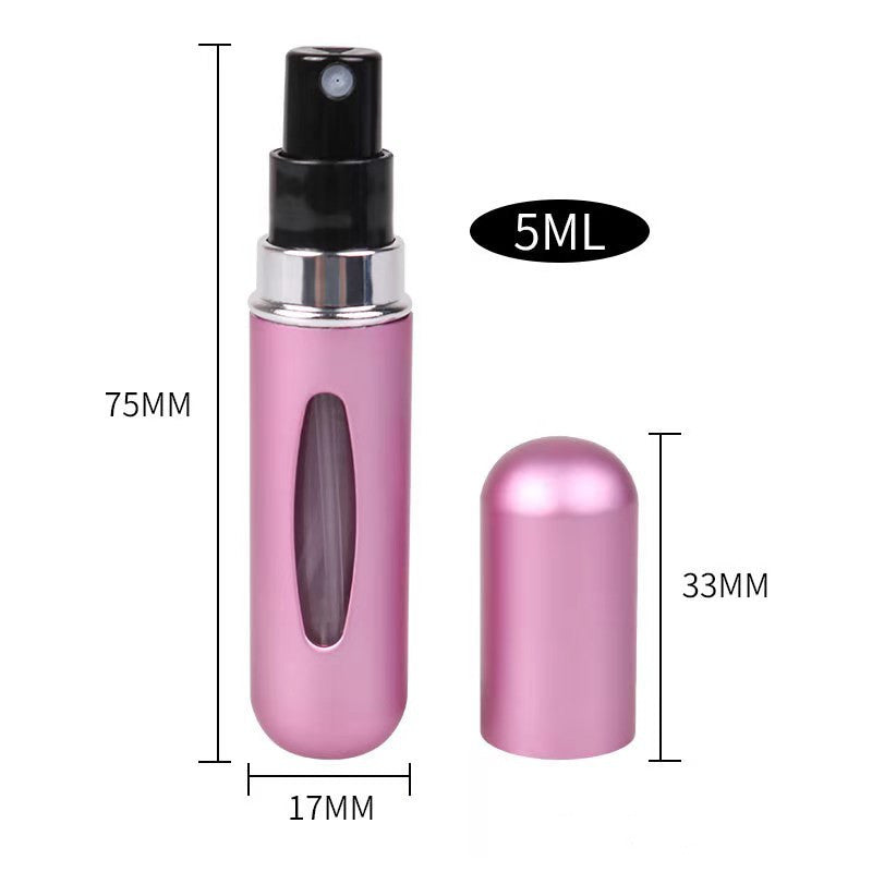5ml Perfume Refill Bottle, Mini Portable Refillable Spray, Perfume Pump, Empty Cosmetic Containers, Atomizer for Travel Use
