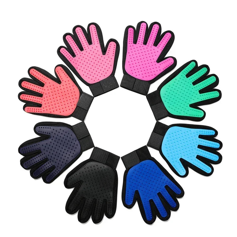 Silicone Grooming Glove for Pets – Soft Brush and Hair Remover for Dogs and Cats