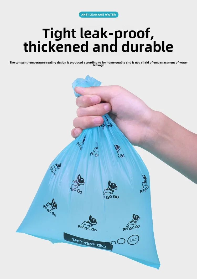 Dog Poop Bag Dispenser with Hanging Hook, Portable Travel Trash Bags, Dog Waste Pickup, Pet Cleaning Equipped with LED Light