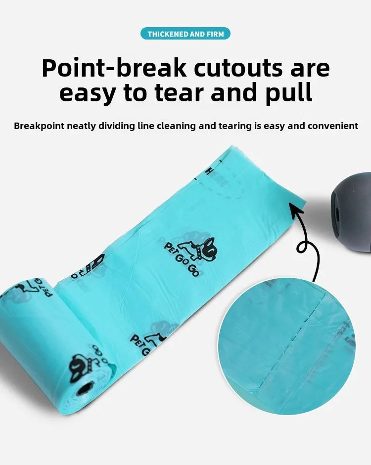 Dog Poop Bag Dispenser with Hanging Hook, Portable Travel Trash Bags, Dog Waste Pickup, Pet Cleaning Equipped with LED Light
