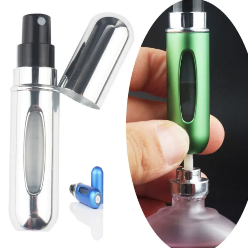 5ml Perfume Refill Bottle, Mini Portable Refillable Spray, Perfume Pump, Empty Cosmetic Containers, Atomizer for Travel Use