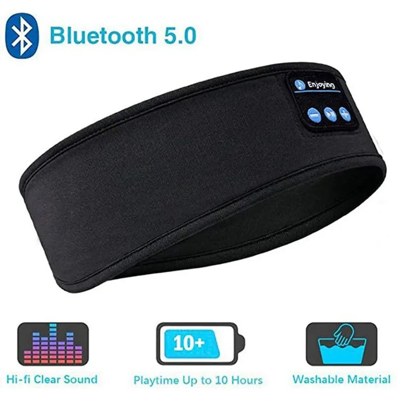 Sleep & Sport Bluetooth Headband – Wireless Earbuds and Eye Mask