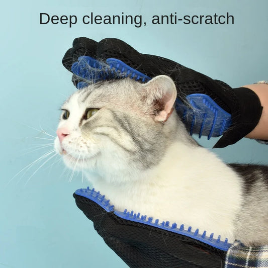 Silicone Grooming Glove for Pets – Soft Brush and Hair Remover for Dogs and Cats