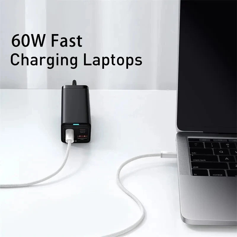 Câble USB-C PD 60W d’Origine – Charge Rapide 5A, Tressé Haute Résistance, Type-C vers Type-C pour iPhone, Samsung, Xiaomi, Huawei