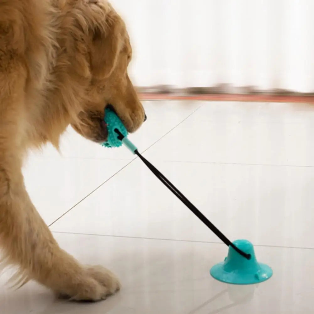 Dog Chew Toy – Interactive Rope, Suction Cup, Treat-Dispensing Ball, Dental Care