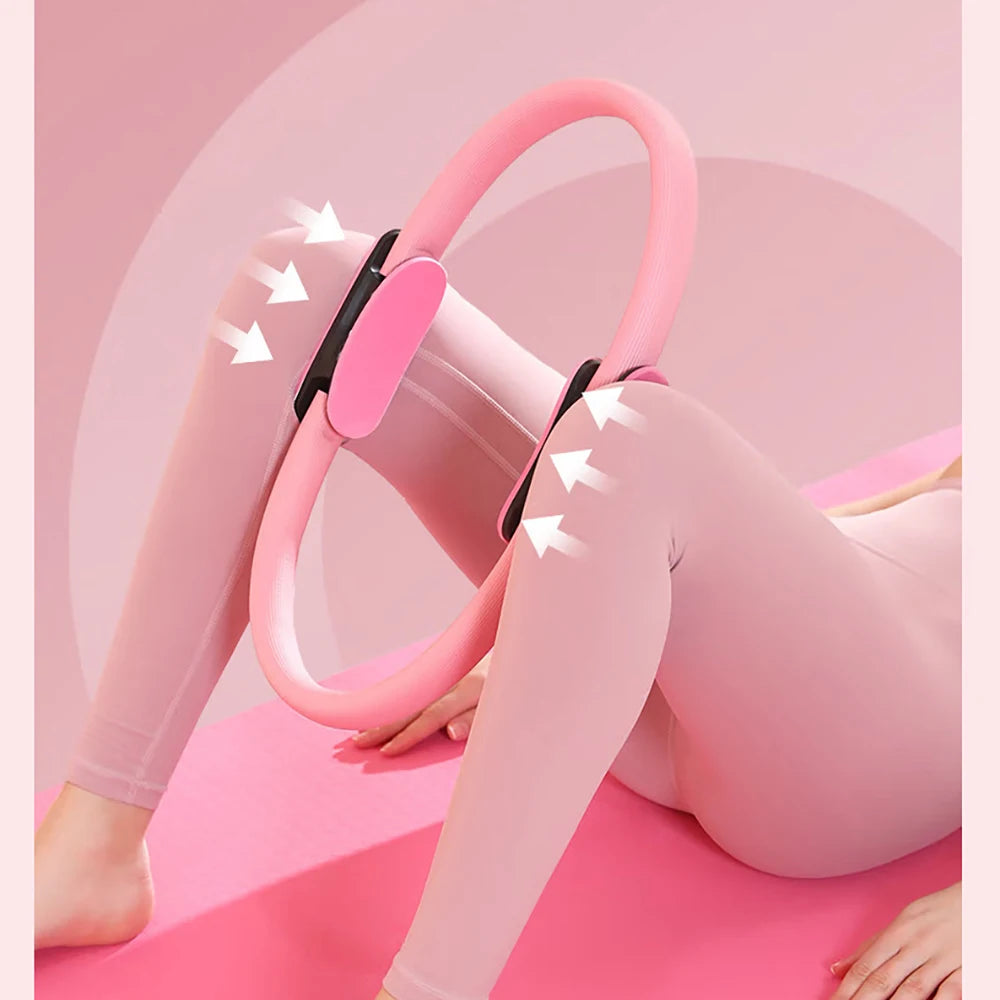 Yoga Pilates Magic Circle Ring for Women – Resistance Ring for Home Workouts, Back Strengthening, Slimming Legs, Postpartum Shaping and Pelvic Floor Muscle Training