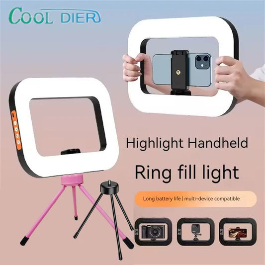 Portable LED Ring – Rechargeable Fill Light for Selfies, Streaming, Photography, and Desk Use