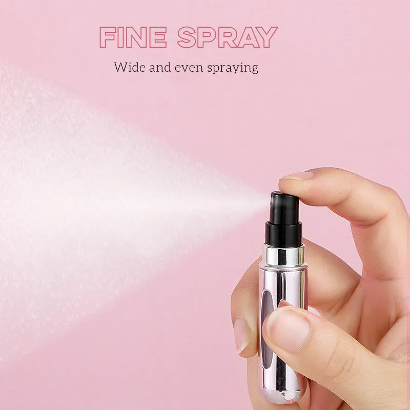 5ml Perfume Refill Bottle, Mini Portable Refillable Spray, Perfume Pump, Empty Cosmetic Containers, Atomizer for Travel Use