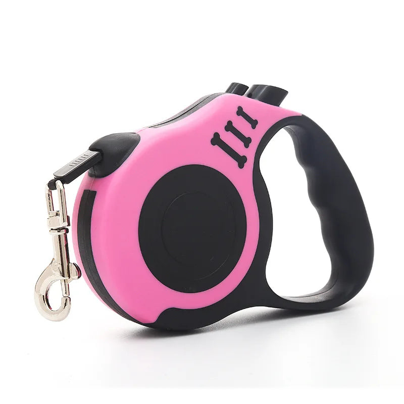 Retractable Dog Leash – 3 m / 5 m, Durable Nylon, Comfortable Handle, for Small and Medium Dogs