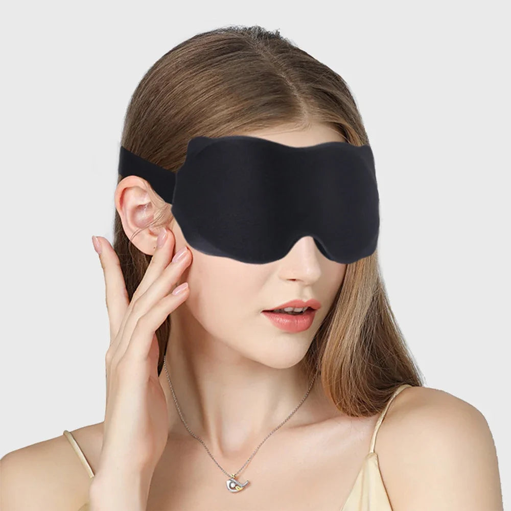 Maschera per dormire 3D blocca luce – Maschera morbida e imbottita per gli occhi | Slaapmasker confortevole, fascia aiuto per il sonno, patch per occhi