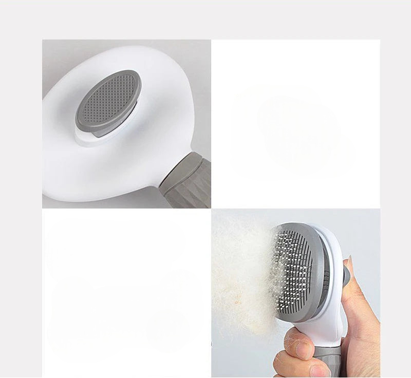 Spazzola depilatoria per cani e gatti – pettine da toelettatura per peli lunghi, rimozione efficace dei peli, spazzola da bagno per animali