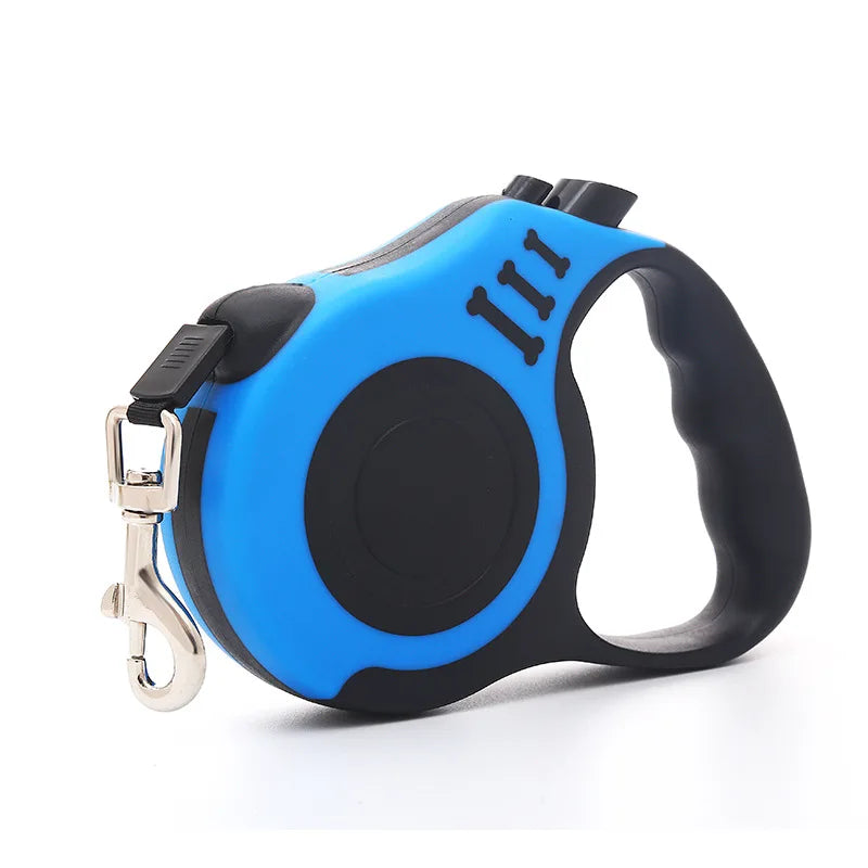 Retractable Dog Leash – 3 m / 5 m, Durable Nylon, Comfortable Handle, for Small and Medium Dogs