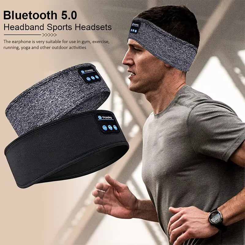 Sleep & Sport Bluetooth Headband – Wireless Earbuds and Eye Mask