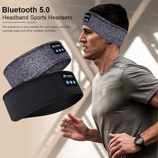 Sleep & Sport Bluetooth Headband – Wireless Earbuds and Eye Mask