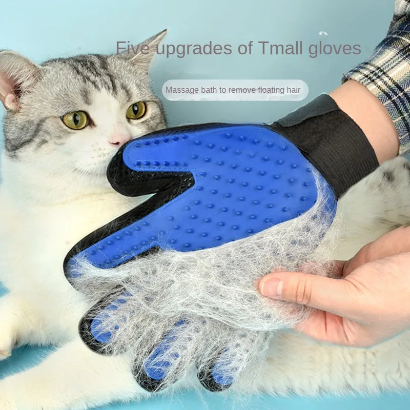 Silicone Grooming Glove for Pets – Soft Brush and Hair Remover for Dogs and Cats