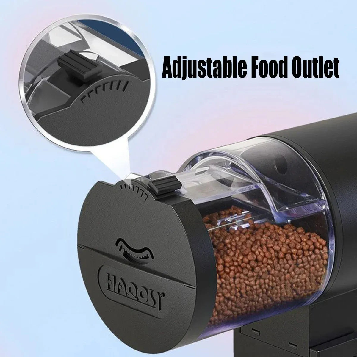 100ml Automatic Fish Feeder – Programmable Digital Dispenser, IP66 Waterproof for Aquarium, Pond & Turtles