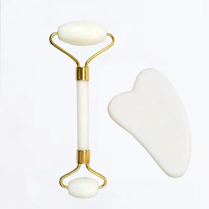 Natural Jade Roller & Gua Sha – Anti-Wrinkle Facial Massage, Skin Care & Relaxation