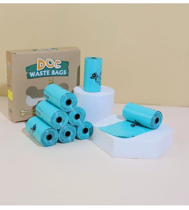 Dog Poop Bag Dispenser with Hanging Hook, Portable Travel Trash Bags, Dog Waste Pickup, Pet Cleaning Equipped with LED Light
