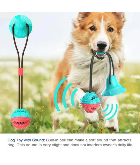 Dog Chew Toy – Interactive Rope, Suction Cup, Treat-Dispensing Ball, Dental Care
