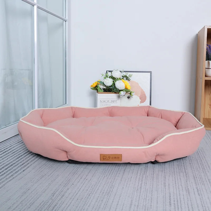 Large Pet Sofa – Cozy Bed for Dogs and Cats, Corduroy, Warm and Washable Cushion