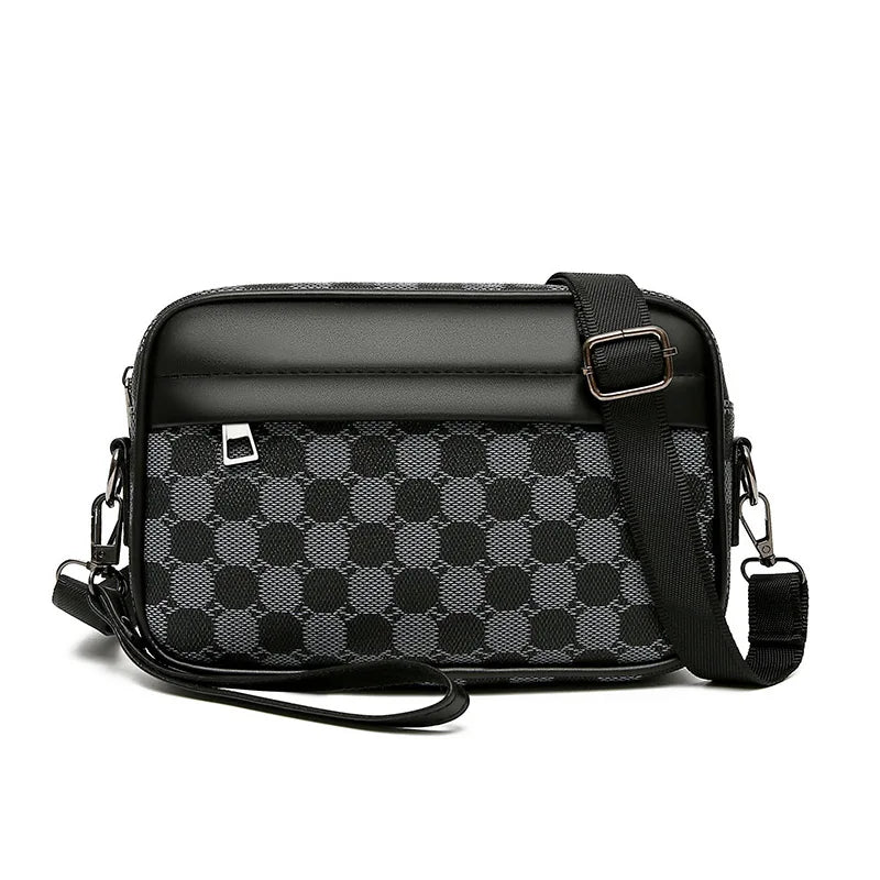 PU Leather Waist Bag for Men – Business Shoulder Strap, Travel Organizer & Phone Pouch