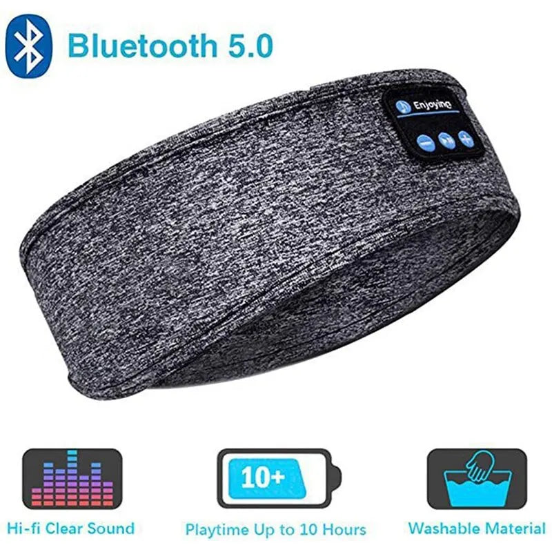 Sleep & Sport Bluetooth Headband – Wireless Earbuds and Eye Mask