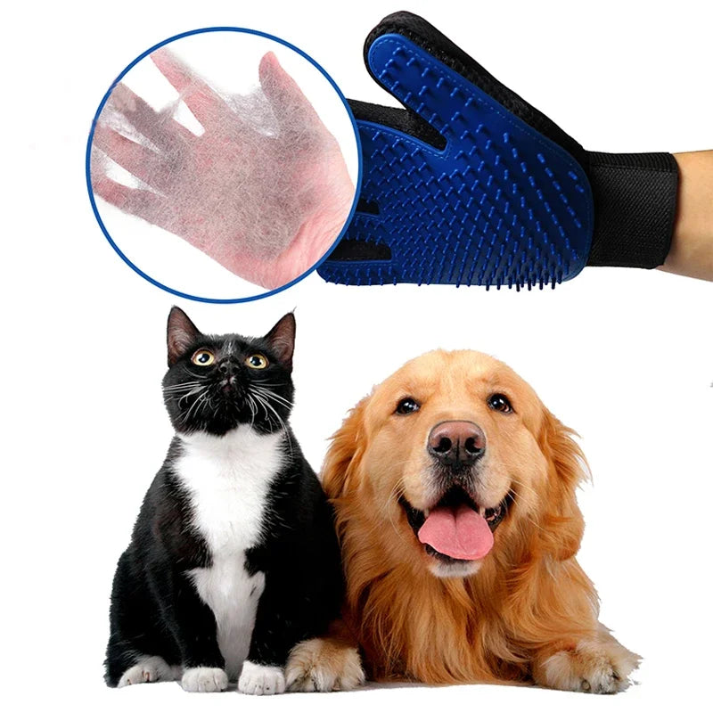 Silicone Grooming Glove for Pets – Soft Brush and Hair Remover for Dogs and Cats