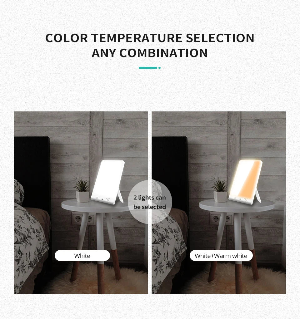 SAD Light Therapy Lamp – 10,000 Lux, USB, Winter Blues Relief