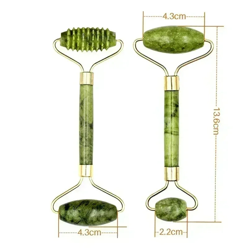 Natural Jade Roller & Gua Sha – Anti-Wrinkle Facial Massage, Skin Care & Relaxation