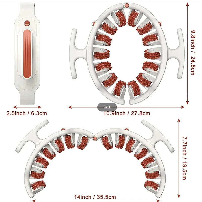 Rodillo de masaje manual anticelulítico para todo el cuerpo – Alivio del dolor y tonificación, masajeador de forma multifuncional y suave