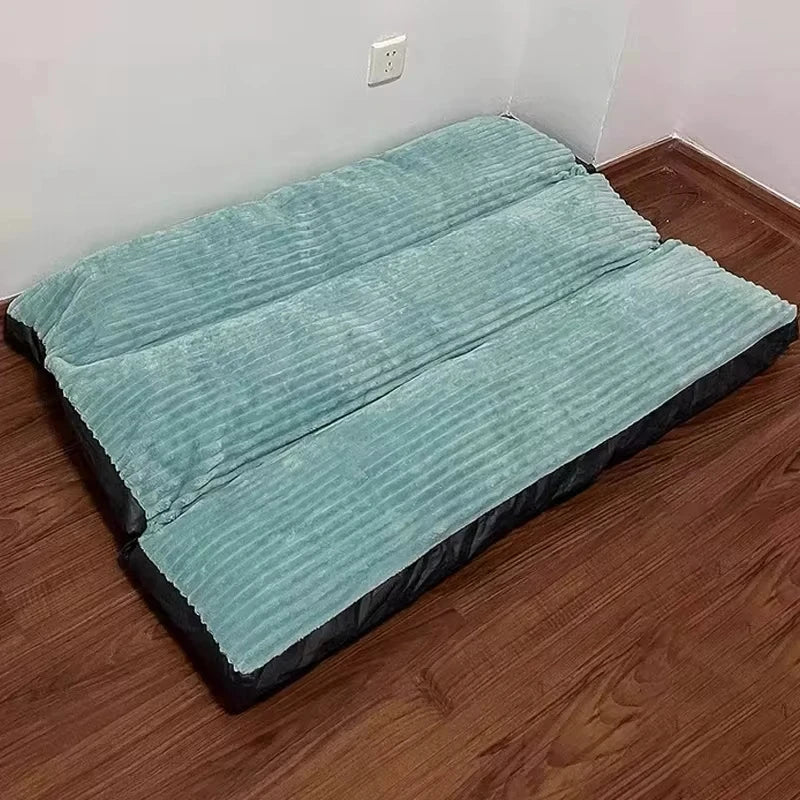 Warm Winter Dog Bed – Soft Corduroy Mat, Washable and Detachable, for Small, Medium, and Large Dogs