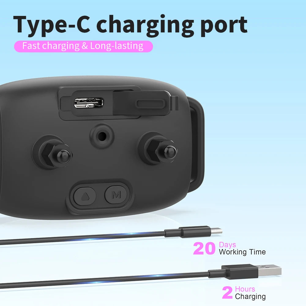 Collar Inteligente Antiladridos para Perros – Recargable USB-C, Choques & Vibraciones, Entrenamiento Efectivo para Todas las Tamaños